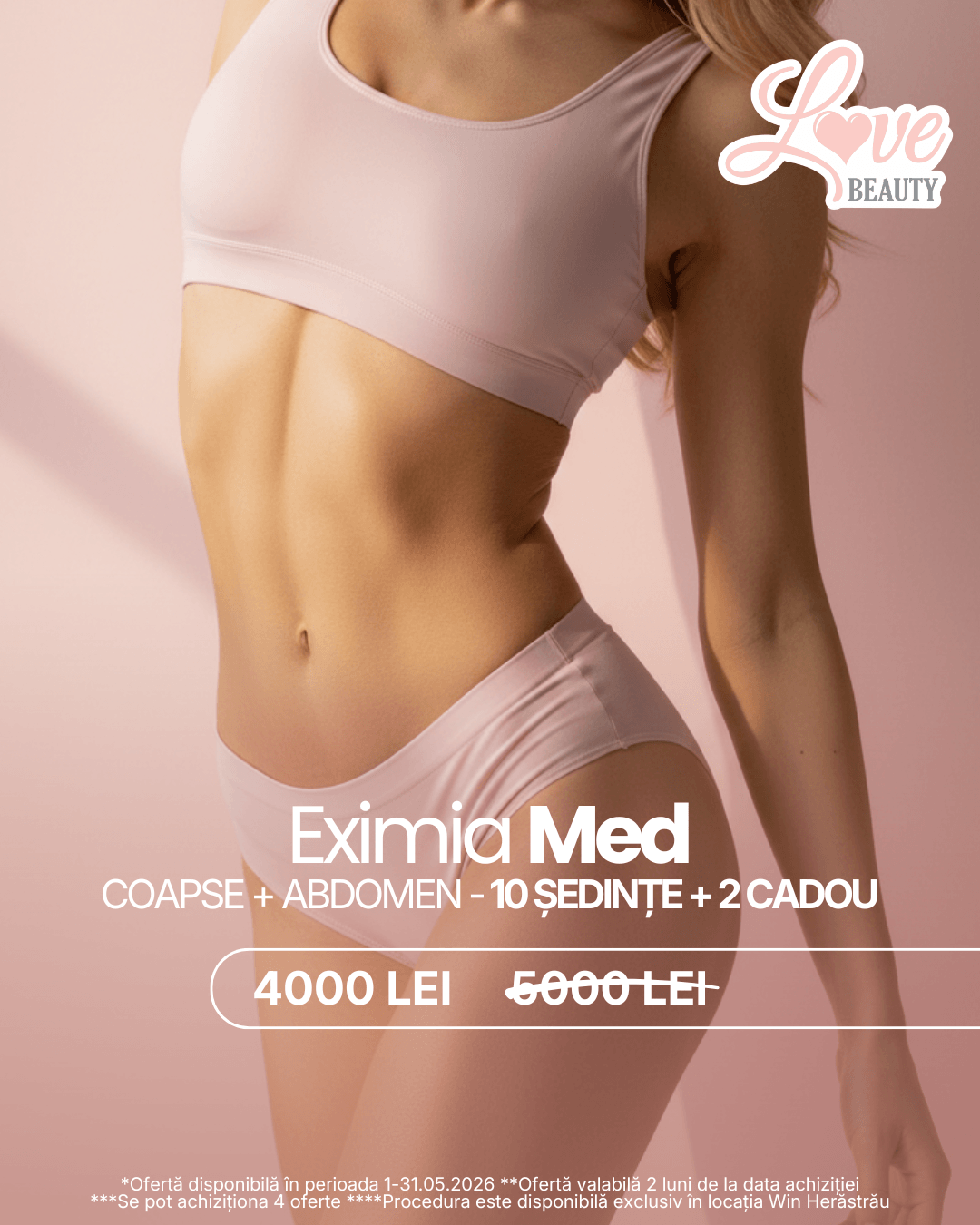 Eximia Med -coapse + abdomen - 10 ședințe + 2 cadou