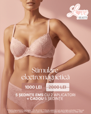 Stimulare electromagnetică – 5 ședințe EMS cu 2 aplicatori + cadou